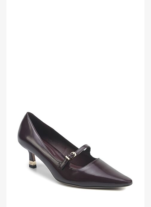 BELLE 5PR Bordo Kadın Topuklu Ayakkabı - Görsel 3