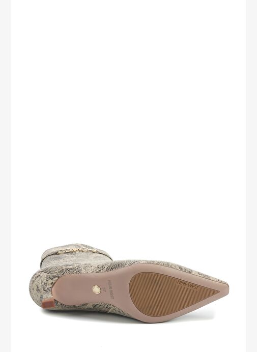 BRELLA2 5PR Bej Kadın Topuklu Bot - Görsel 5