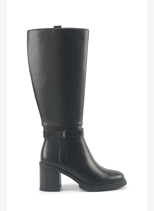 NATHIE 5PR Siyah Kadın Topuklu Çizme - Görsel 2