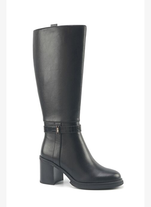 NATHIE 5PR Siyah Kadın Topuklu Çizme - Görsel 3