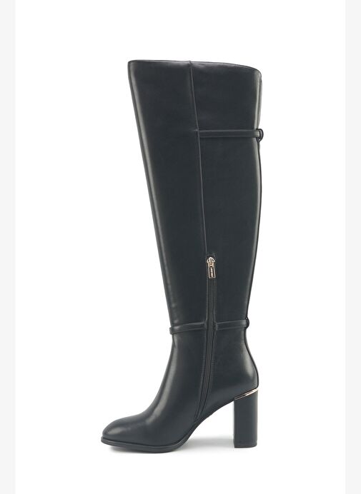 ORIANA 5PR Siyah Kadın Topuklu Çizme - Görsel 4