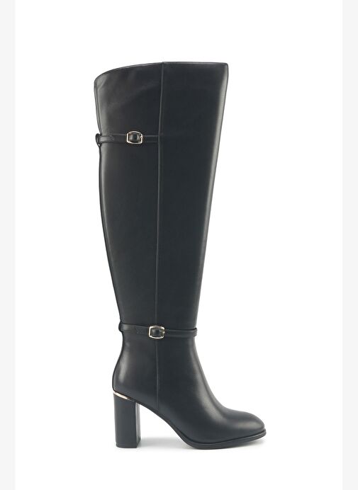 ORIANA 5PR Siyah Kadın Topuklu Çizme - Görsel 2