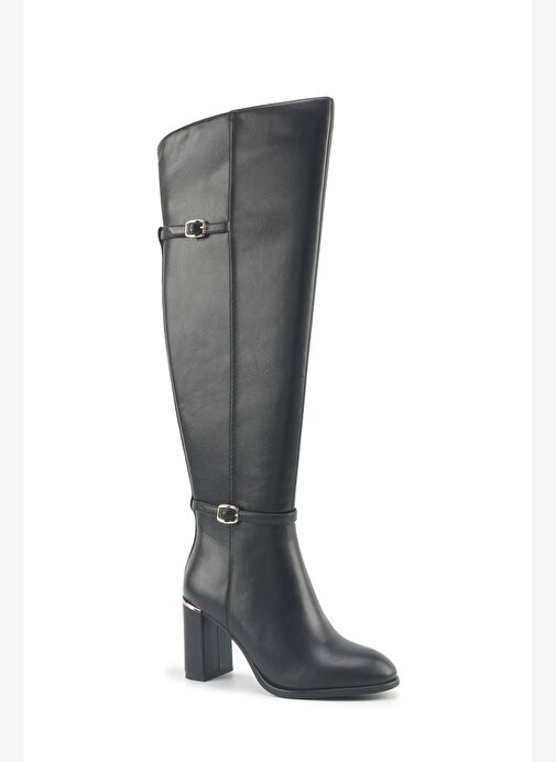 ORIANA 5PR Siyah Kadın Topuklu Çizme - Görsel 3