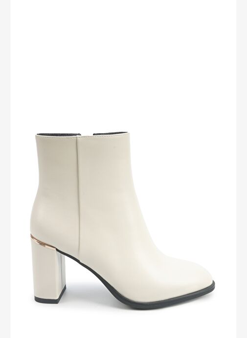 OLGA 5PR KIRIK BEYAZ Kadın Topuklu Bot - Görsel 2