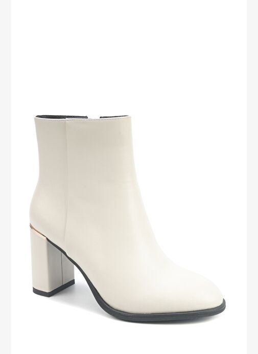 OLGA 5PR KIRIK BEYAZ Kadın Topuklu Bot - Görsel 3