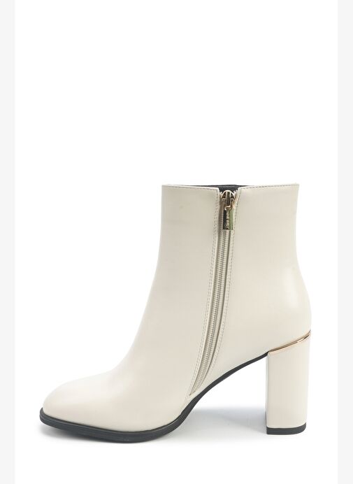 OLGA 5PR KIRIK BEYAZ Kadın Topuklu Bot - Görsel 4