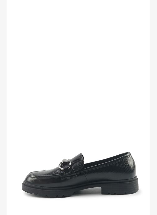 POPLEN 5PR Siyah Kadın Loafer - Görsel 4