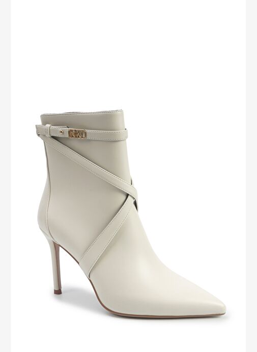JUSTEL 5PR KIRIK BEYAZ Kadın Topuklu Bot - Görsel 3