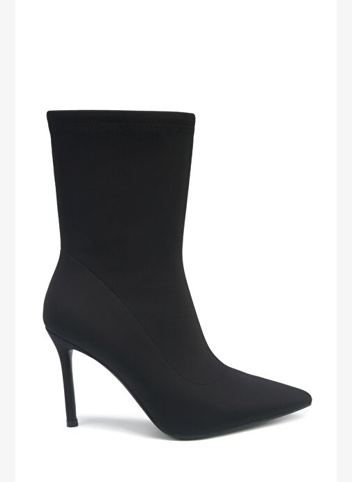 JUSTICE 5PR Siyah Kadın Topuklu Bot - Görsel 2