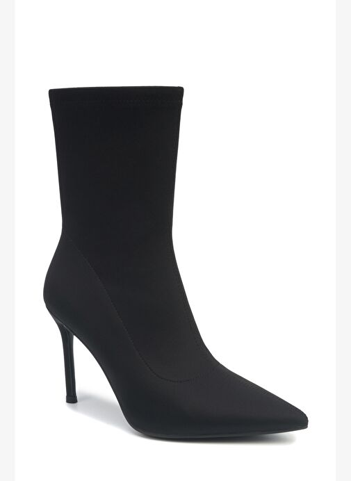 JUSTICE 5PR Siyah Kadın Topuklu Bot - Görsel 3