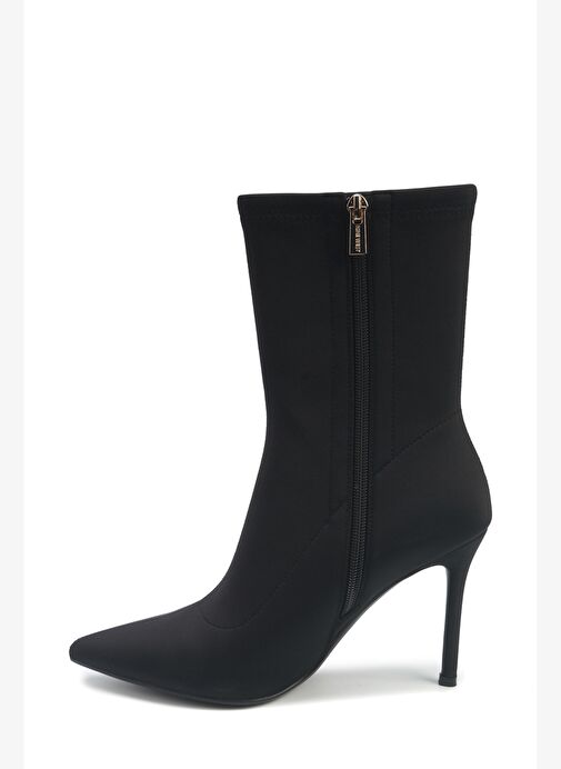 JUSTICE 5PR Siyah Kadın Topuklu Bot - Görsel 4