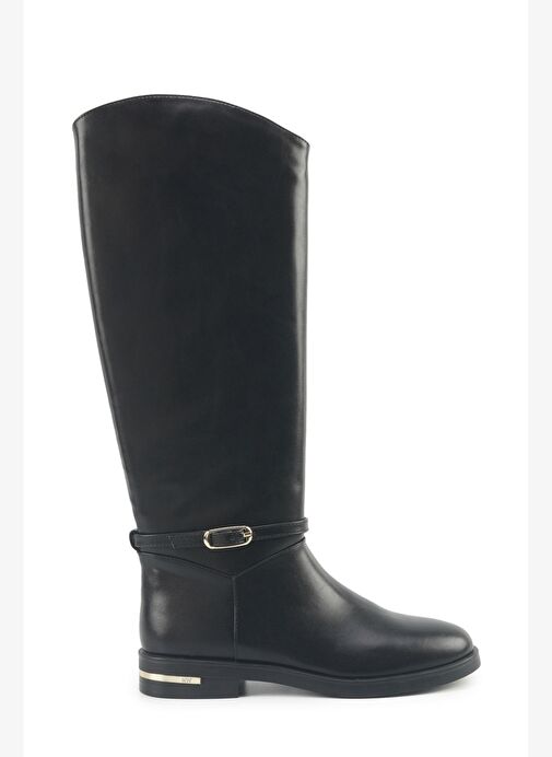 NUCIA 5PR Siyah Kadın Düz Çizme - Görsel 2