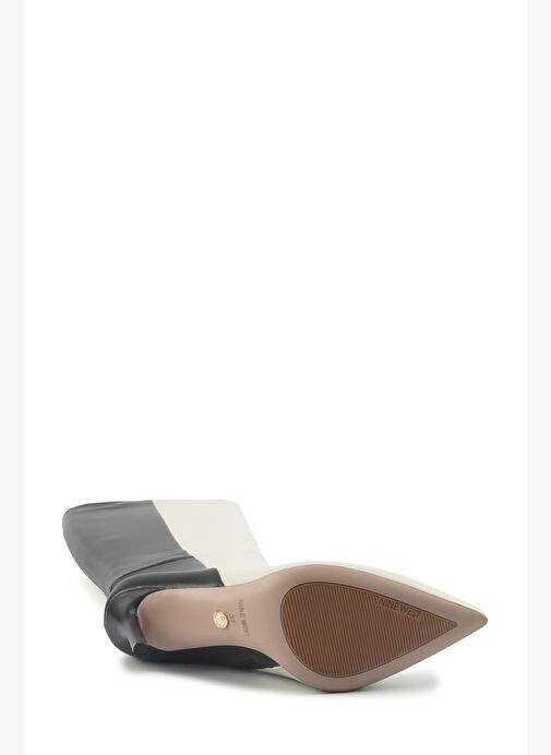 JUSTIN 5PR KIRIK BEYAZ Kadın Topuklu Çizme - Görsel 5