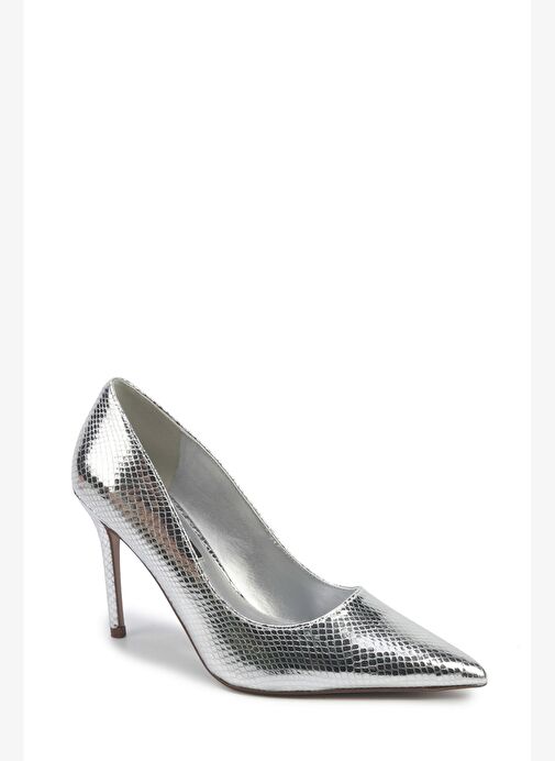 JULIANA3 5PR Gümüş Kadın Topuklu Ayakkabı - Görsel 3