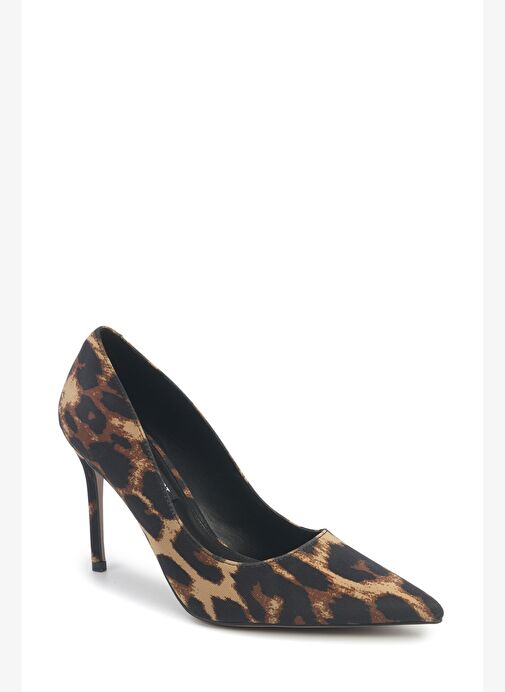 JULIANA5 5PR Leopar Kadın Topuklu Ayakkabı - Görsel 3