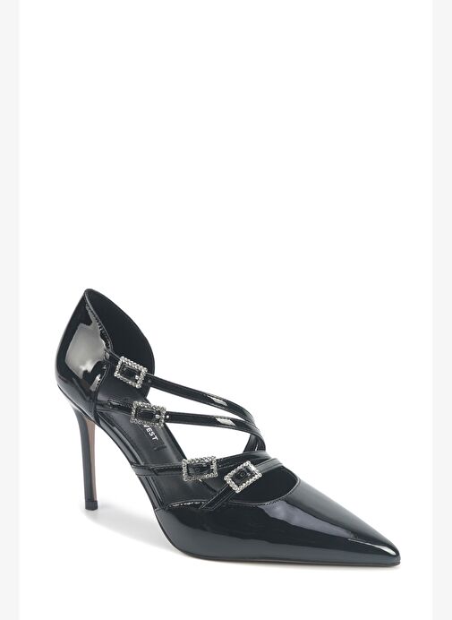 JULINT 5PR Siyah Kadın Topuklu Ayakkabı - Görsel 3