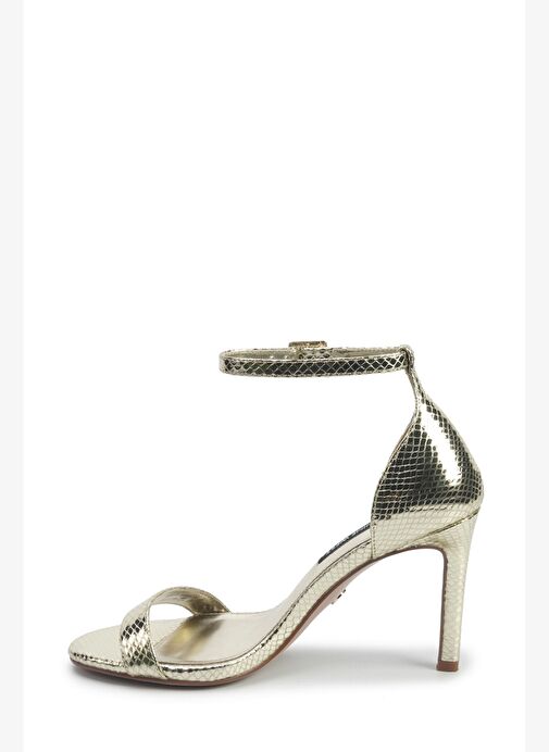 ISLA2 5PR Altın Kadın Topuklu Sandalet - Görsel 4