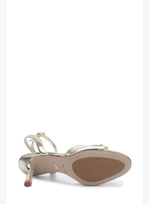 GILLA 5PR Altın Kadın Topuklu Sandalet - Görsel 5