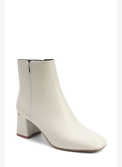 KAENA 5PR KIRIK BEYAZ Kadın Topuklu Bot - Görsel 3