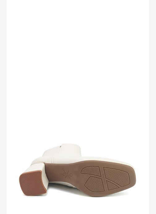 KAENA 5PR KIRIK BEYAZ Kadın Topuklu Bot - Görsel 5