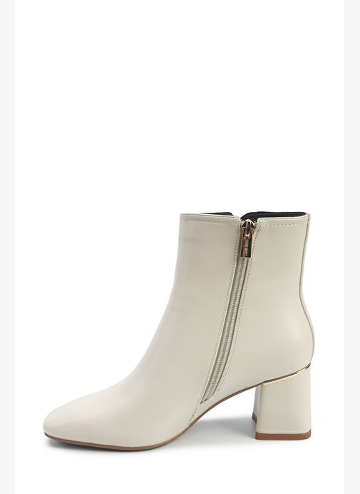 KAENA 5PR KIRIK BEYAZ Kadın Topuklu Bot - Görsel 4