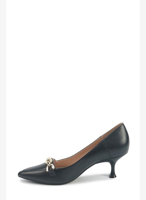 ALTAN 5PR Siyah Kadın Topuklu Ayakkabı - Görsel 4