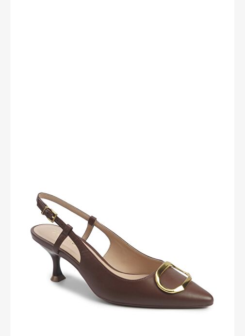 ALTASI 5PR Kahverengi Kadın Topuklu Ayakkabı - Görsel 3