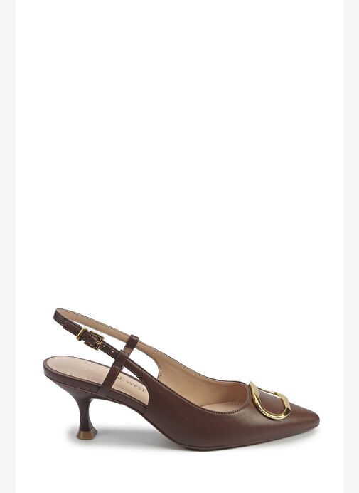 ALTASI 5PR Kahverengi Kadın Topuklu Ayakkabı - Görsel 2