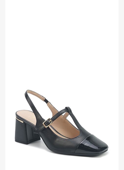 ARYAN 5PR Siyah Kadın Topuklu Ayakkabı - Görsel 3