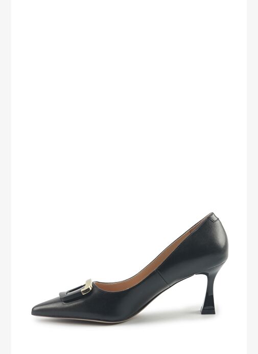 LADEN 5PR Siyah Kadın Topuklu Ayakkabı - Görsel 4