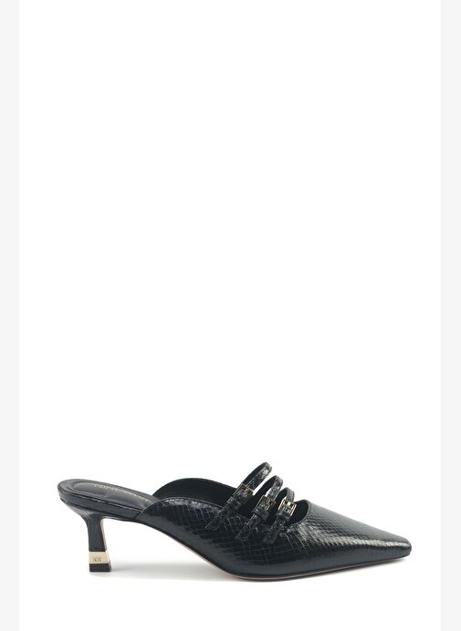 BARBARA 5PR Siyah Kadın Topuklu Terlik - Görsel 2