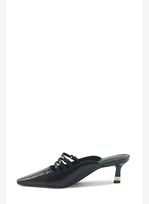 BARBARA 5PR Siyah Kadın Topuklu Terlik - Görsel 4