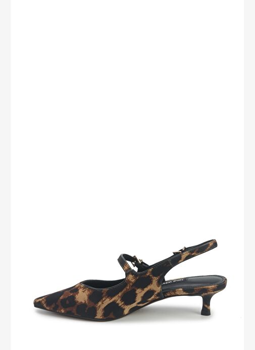 SELENDA5 5PR Leopar Kadın Topuklu Ayakkabı - Görsel 4