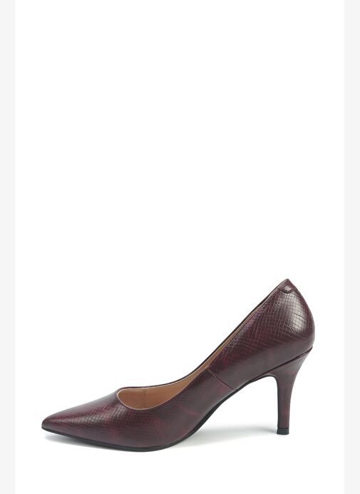 RIAH3 5PR Bordo Kadın Topuklu Ayakkabı - Görsel 4