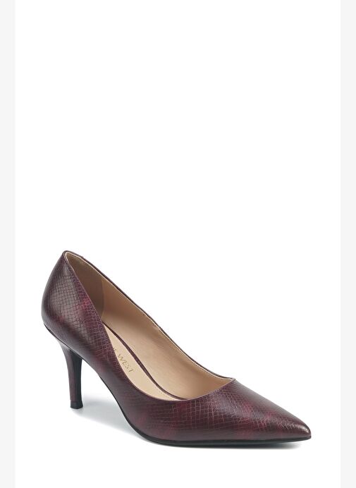 RIAH3 5PR Bordo Kadın Topuklu Ayakkabı - Görsel 3