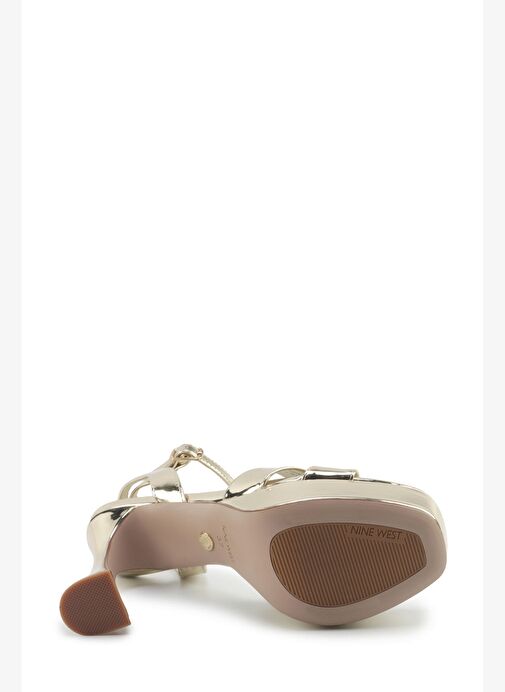 VENEZA 5PR Altın Kadın Topuklu Sandalet - Görsel 5