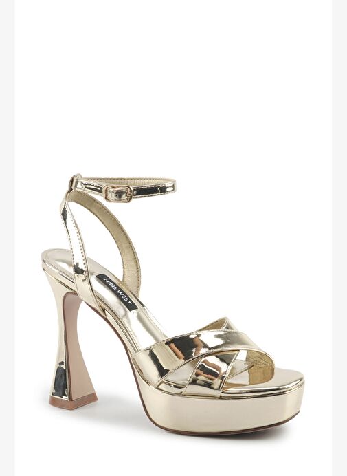 VENEZA 5PR Altın Kadın Topuklu Sandalet - Görsel 3