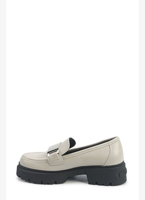 TREBO 5PR KIRIK BEYAZ Kadın Loafer - Görsel 4