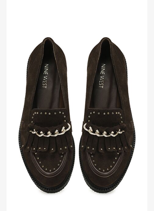 UMARRO 5PR Kahverengi Kadın Loafer - Görsel 5