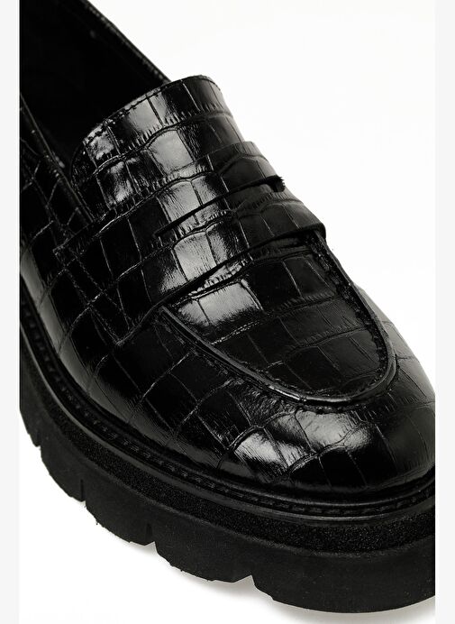 ROZEL 5PR Siyah Kadın Loafer - Görsel 6