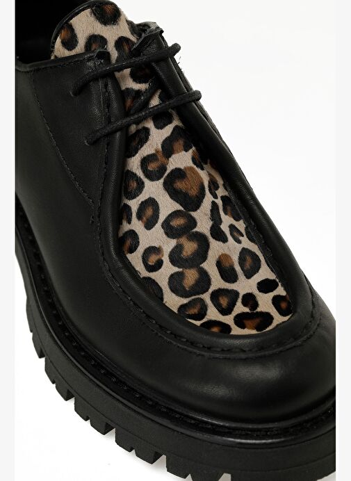 LUCINDA 5PR Leopar Kadın Oxford Ayakkabı - Görsel 8