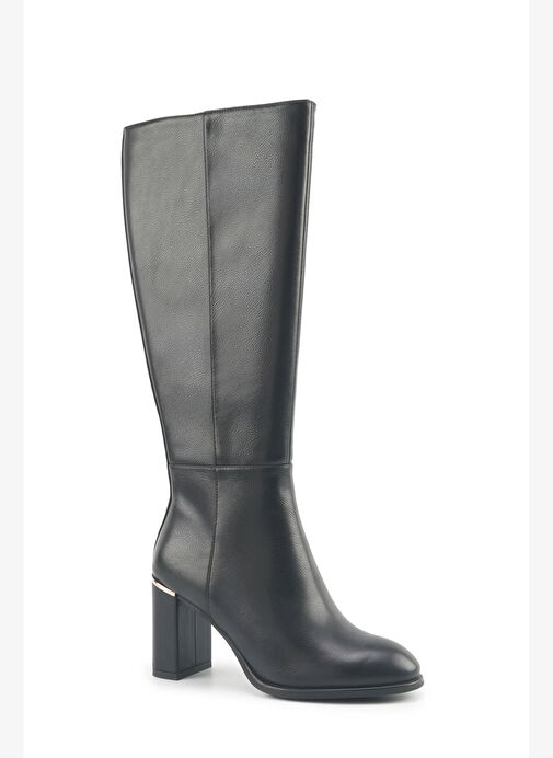 ORTEGA 5PR Siyah Kadın Topuklu Çizme - Görsel 3
