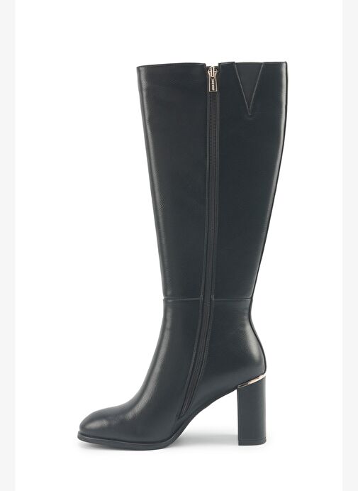 ORTEGA 5PR Siyah Kadın Topuklu Çizme - Görsel 4