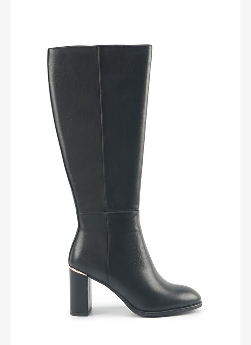 ORTEGA 5PR Siyah Kadın Topuklu Çizme - Görsel 2