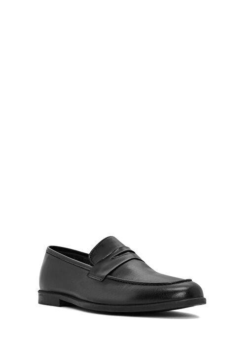 Erkek Siyah Deri Casual Loafer 25SFD790218 - Görsel 7