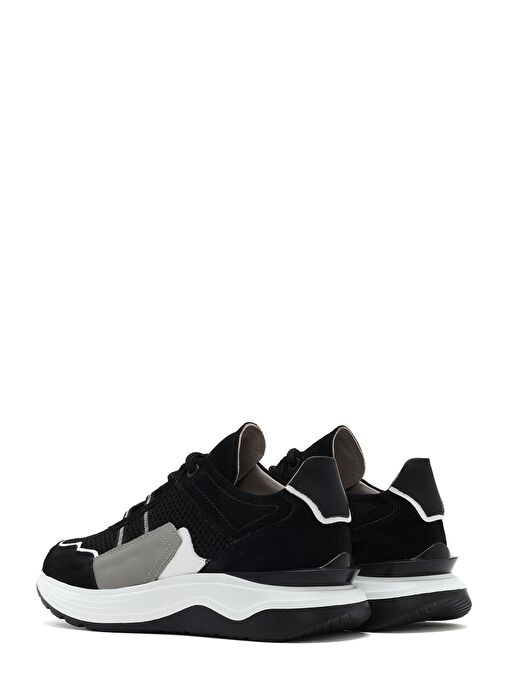 Derimod Derimod Erkek Siyah Bağcıklı Kalın Tabanlı Deri Sneaker 25SFD795014 | Boyner Siyah - 6. görsel