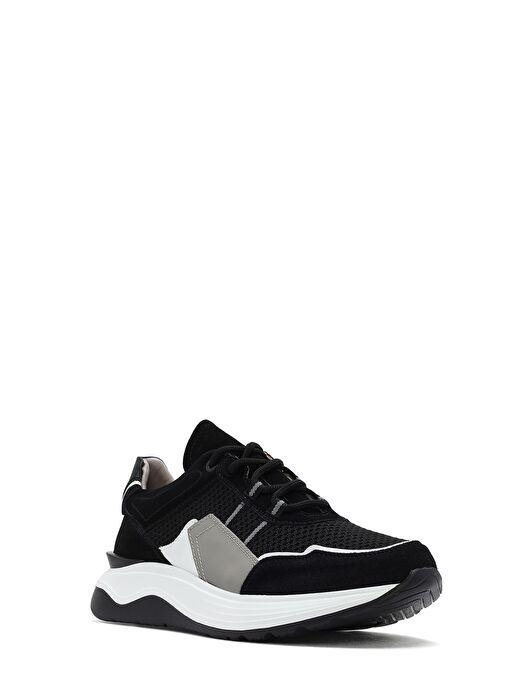 Derimod Derimod Erkek Siyah Bağcıklı Kalın Tabanlı Deri Sneaker 25SFD795014 | Boyner Siyah - 7. görsel