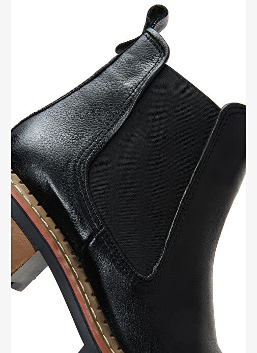 Kadın Siyah Deri Chelsea Bot 25WFD180018 - Görsel 8