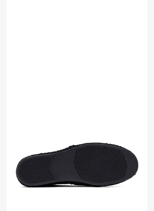 Erkek Siyah Süet Deri Espadril 25SFD770214 - Görsel 5