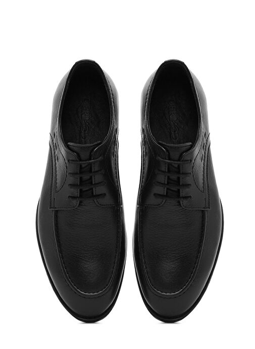 Erkek Siyah Bağcıklı Deri Klasik Ayakkabı 25SFD805018 - Görsel 8